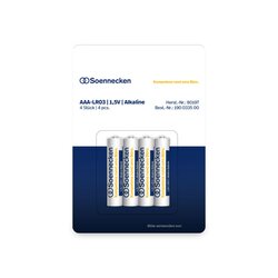 Soennecken 80197 Soennecken Batterie Micro AAA LR03 1,5 V 4St