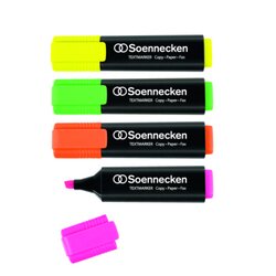 Soennecken 3373 Soennecken Textmarker sortiert 4 St./Pack.