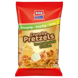 XOX 83405 XOX Crunchy Pretzels Honey Mustard & Onion 12x50g