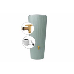 4rain 295634 4rain Regentonne VASO DECOR 2in1 220l agave