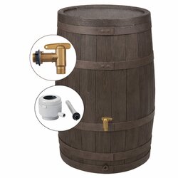 4rain 995103 4rain Regenfass VINO 250l dbr