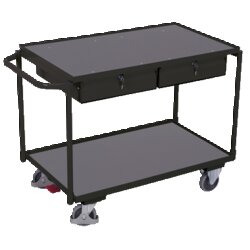 VARIOfit sw-600.504/AG VARIOfit Tischwagen 2Flächen 2Schub 1175x625x850mm an