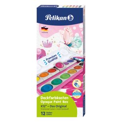 Pelikan 300008270 Pelikan Farbkasten K12 12Farben +Deckweiß