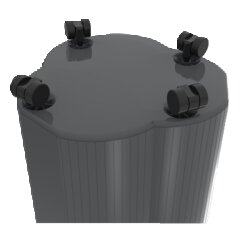 Exacompta 44714D Exacompta Rolle Abfallkorb Tri Bin EcoBlack sw