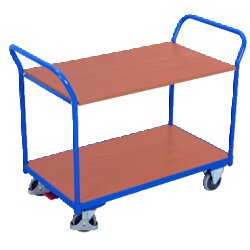 VARIOfit sw-500.502 VARIOfit Tischwagen 2Flächen 1045x500x935mm bl