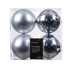 DECORIS 022166 Decoris Kugeln 10cm si 4St