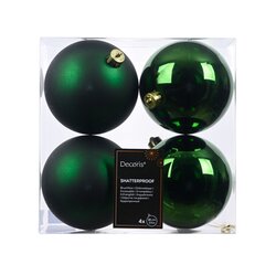 DECORIS 022187 Decoris Kugeln 10cm gn 4St