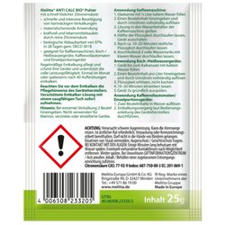 Melitta Entkalker Anti Calc Bio Powder