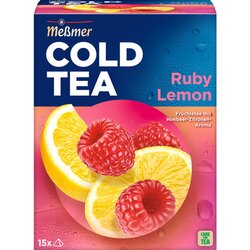 Meßmer 109396 Meßmer Tee COLD TEA Ruby Lemon 15St