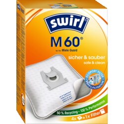 Swirl 233144 Swirl Staubsaugerbeutel M60 EcoPor Miele 4St