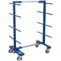 VARIOfit sw-130.007 VARIOfit Tragarmwagen zweiseitig 540-1400x830mm bl