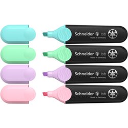 Schneider Textmarker Job Pastell 4 St./Pack.