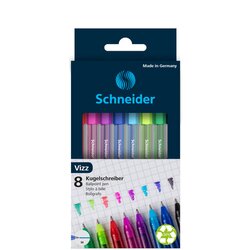 Schneider Kugelschreiber Vizz 8 St./Pack.