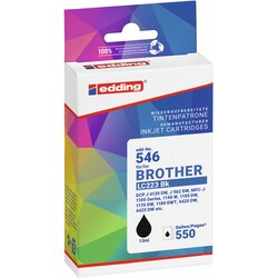 edding 18-546-01 Edding Tinte wie Brother LC223BK sw 550S