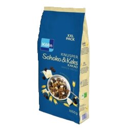 Kölln 10 323 005 Kölln Müsli Knusper Schoko & Keks Kakao XXL-Pack 1050g