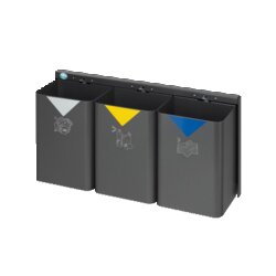 VAR 21288 VAR Wertstoffsammler WWS 39 3fach eisenglimmer