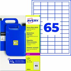 Avery Zweckform L7073-8 Avery Zweckform Etikett 38x21,2mm wetterfest 520St
