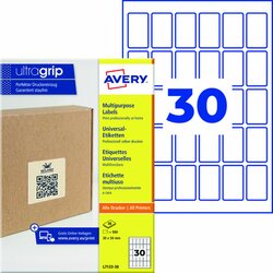 Avery Zweckform L7133-30 Avery Zweckform Etikett 25x25mm perm 900St