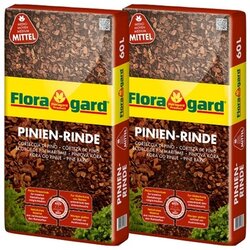 Floragard 114879 Floragard Mulch Pinienrinde mittel 2x60l