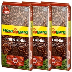 Floragard 114873 Floragard Mulch Pinienrinde extra fein 3x20l