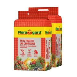 Floragard 134278 Floragard Gartenerde Aktiv Tomaten & Gemüse 2x20l
