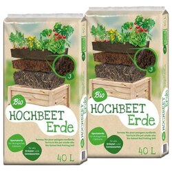 Floragard 130146 Floragard Gartenerde Hochbeet braun 2x40l