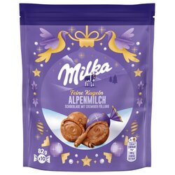 Milka 4326938 Milka Feine Kugeln Alpenmilch 82g
