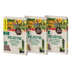 Floragard 120048 Floragard Blumenerde Universal Vielseitig 3x10l