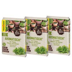 Floragard 120078 Floragard Blumenerde Kräuter Aromatisch 3x10l