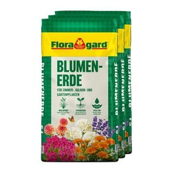 Floragard 134331 Floragard Blumenerde 3x5l