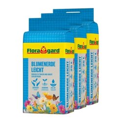 Floragard 134263 Floragard Blumenerde Leicht 3x25l