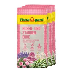 Floragard 134281 Floragard Blumenerde Rosen 3x18l