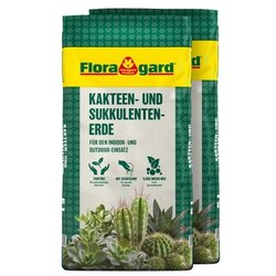 Floragard 134296 Floragard Blumenerde Kakteen 2x10l