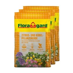 Floragard 134314 Floragard Blumenerde Zitrus & Kübel 3x10l