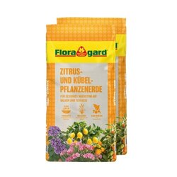 Floragard 134317 Floragard Blumenerde Zitrus & Kübel 2x18l