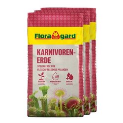 Floragard 134330 Floragard Blumenerde Fleischfressende 3x5l