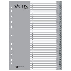 VON 12870085 VON Register 1-31 A4 PP grau