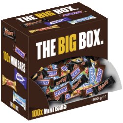 MARS® 620108 Mars Schokolade Big Box Minis sort 1900g