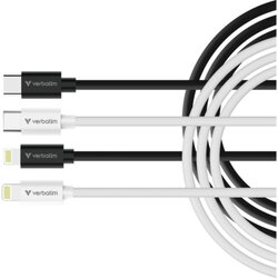Verbatim 32392 Verbatim Kabel USB-C/Lightning 1m sw+ws 2St