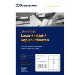 Soennecken 0030 Soennecken Etikett 97x67,7mm ws 800St