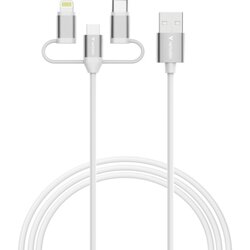 Verbatim 32394 Verbatim Kabel USB-A/USB-B/C/ Lightning 3in1 1m ws