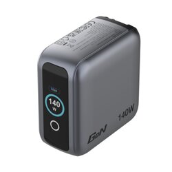 Verbatim 30240 Verbatim Ladeadapter Mini GaN +Display 140W sw