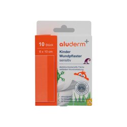 aluderm® 1008311 aluderm Kinder Wundpflaster sensitiv 6x10cm 10St