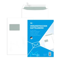 MAILmedia 30002514 MAILmedia Versandtasche C4 120g hk mF ws 10St.