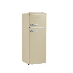 SEVERIN 8953 Severin Kühl-Gefrierkombi Retro Gefrierfach oben Creme
