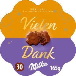 Milka 4328853 Milka Praline Vielen Dank 165g