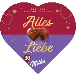 Milka 4328238 Milka Praline Alles Liebe 165g
