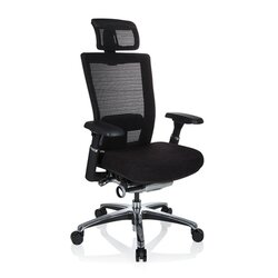 hjh OFFICE 657650 HJH Office Bürostuhl NOVA PRO I ALU Stoff sw