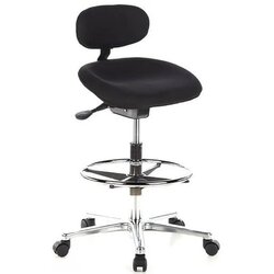 hjh OFFICE 608300 HJH Office Drehhocker WORK MF Stoff sw